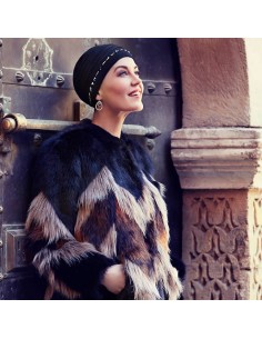 Gorro oncológico Ivy negro Christine Headwear