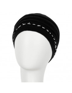 Gorro oncológico Ivy negro Christine Headwear 2
