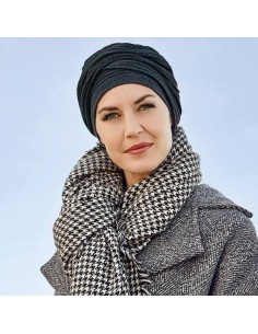 Gorro oncológico Isolde gris antracita Christine Headwear