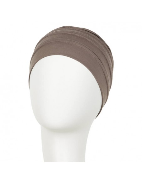 Turbante oncológico B.B. Bea marrón arena busto Christine Headwear